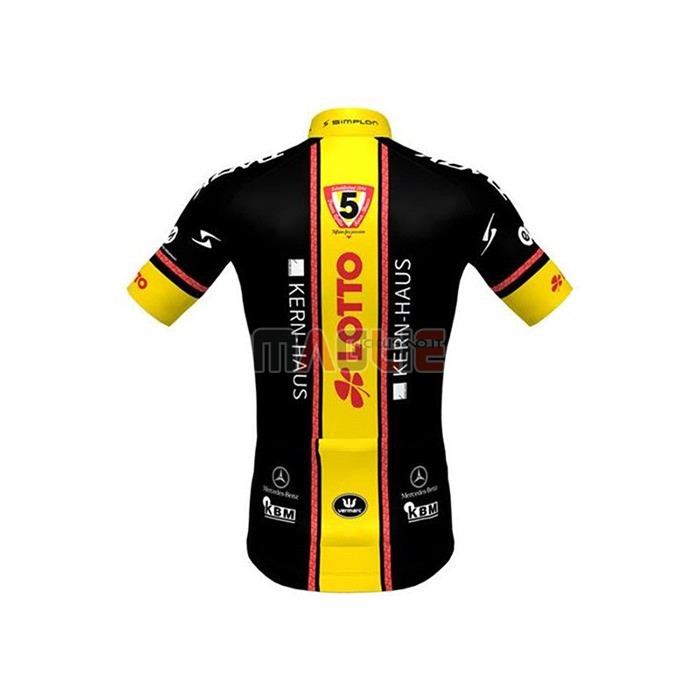 Maglia Lotto-Kern Haus Manica Corta 2020 Nero Giallo